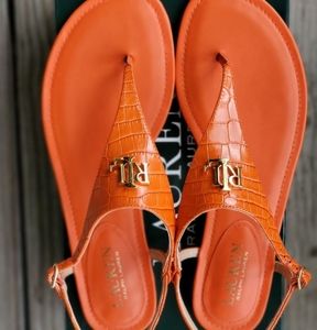 Lauren Ralph Lauren Croc sandles